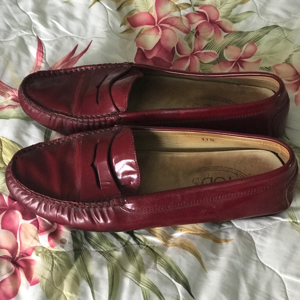 Tods Red Patent Leather Size 37.5